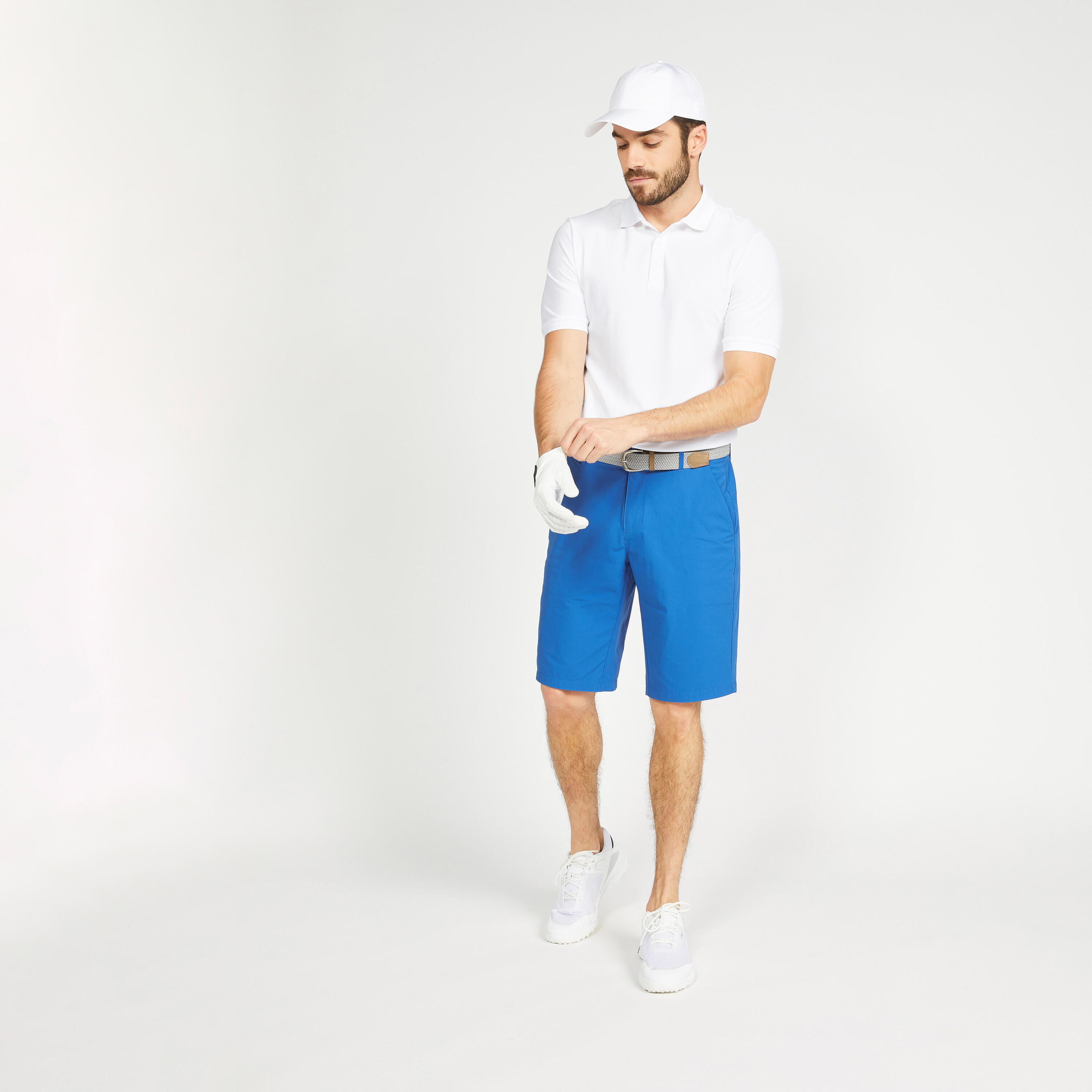 Men's golf shorts - WW500 blue 3/7