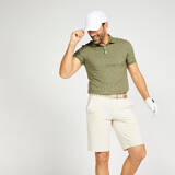 Men Golf Polo T-Shirt 500 Khaki