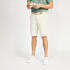 Men's golf cotton chino shorts - MW500 beige