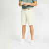 Men's golf cotton chino shorts - MW500 beige