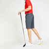 Men's golf cotton chino shorts - MW500 dark grey