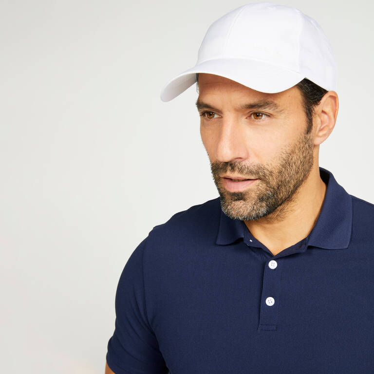 Men's golf short-sleeved polo shirt - WW500 navy blue