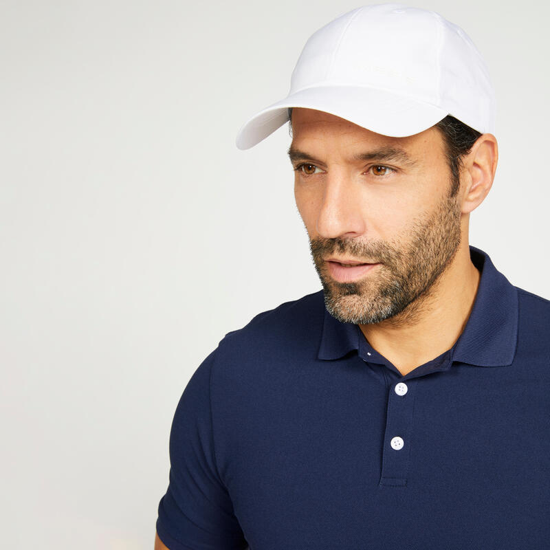 Polo golf uomo 500 light blu navy