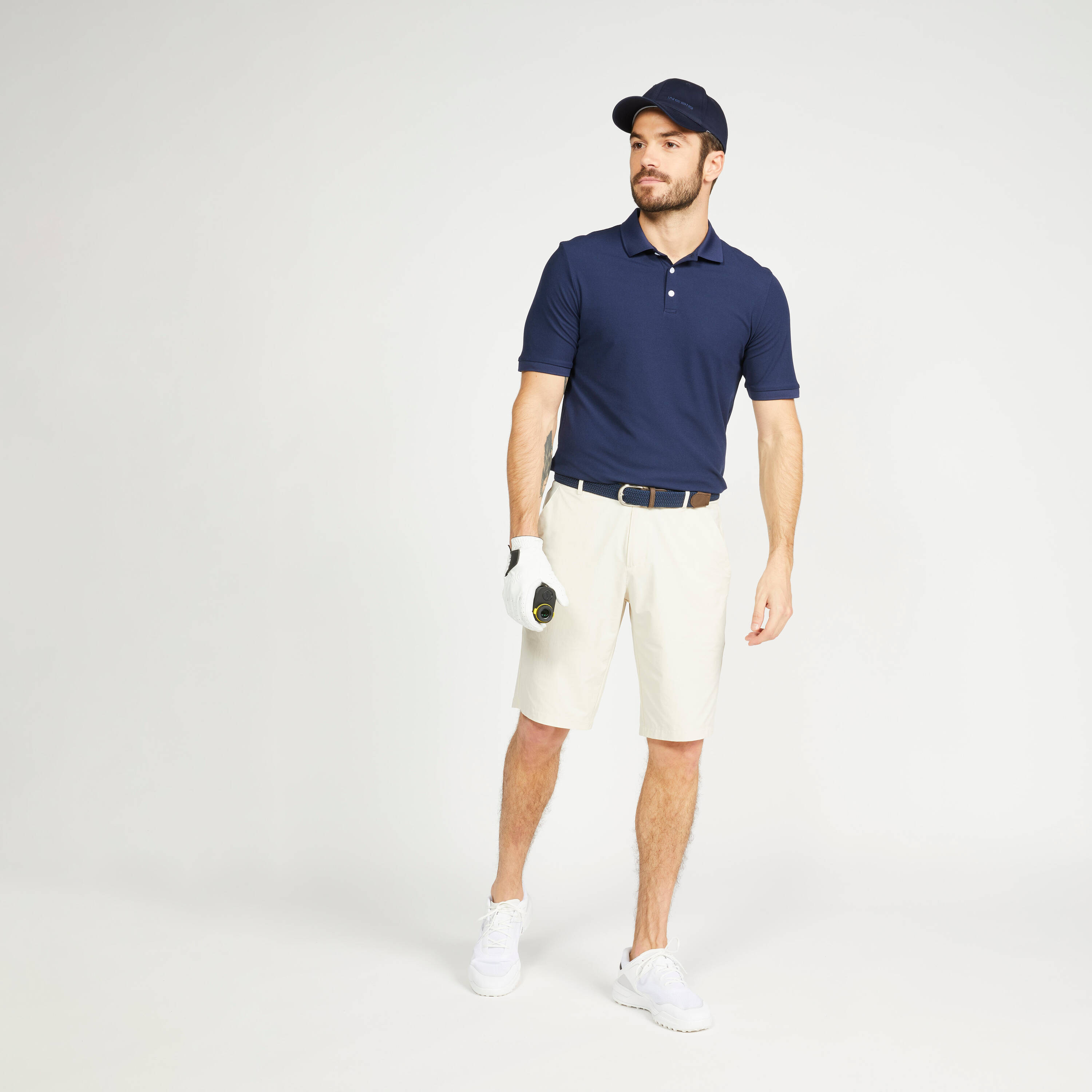 Men's golf shorts - WW500 beige -  3