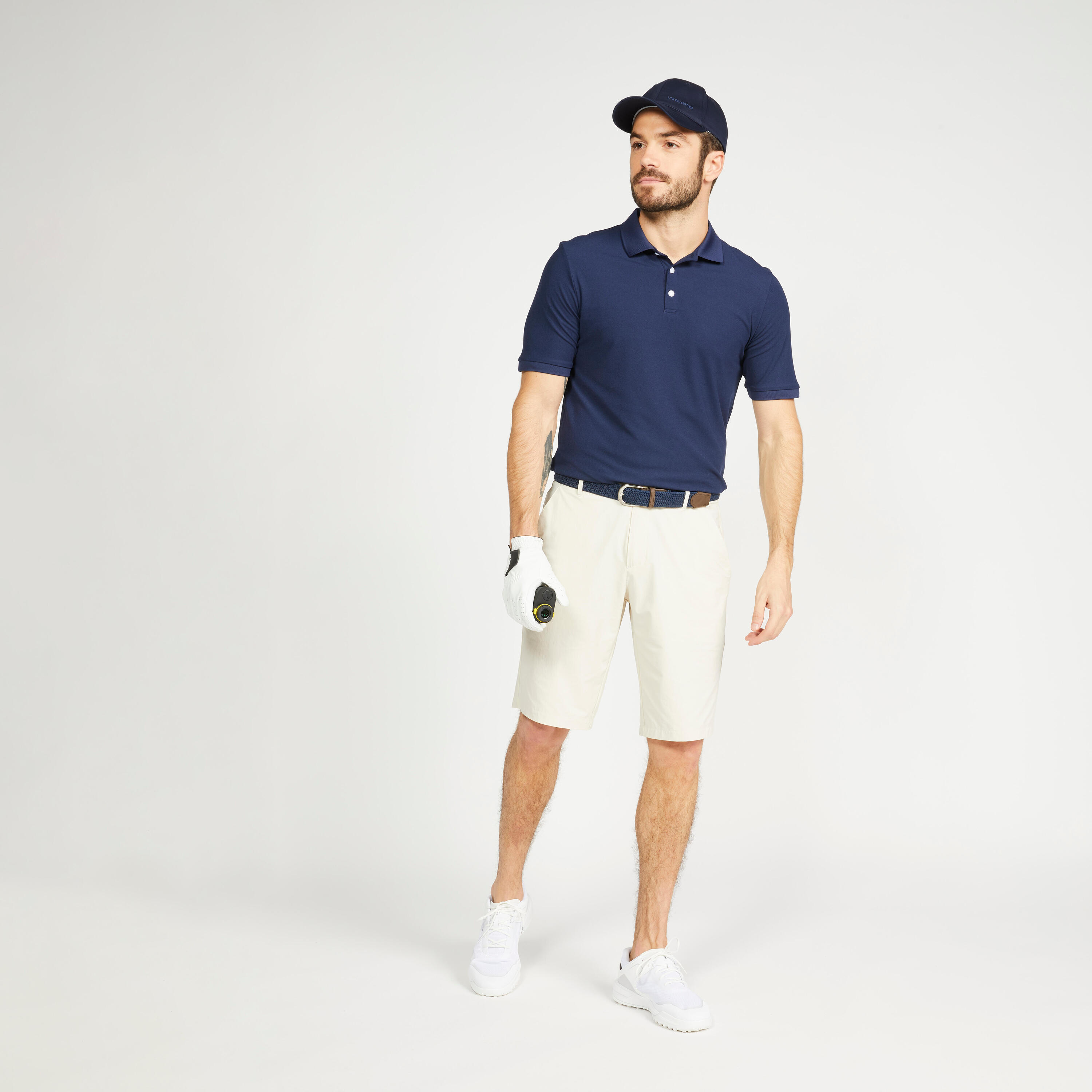 Men's golf shorts - WW500 beige 3/7