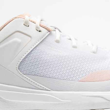 Women's Breathable Golf Shoes - WW 500 White & Pink/Beige