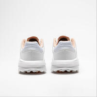 Chaussure golf respirantes Femme - WW 500 blanc & beige rosé