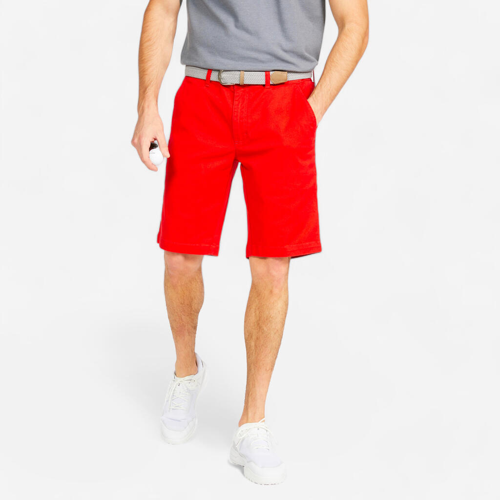 M golf cotton chino shorts, MW500 brown