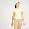 Áo polo chơi golf cho nữ - Vàng nhạt