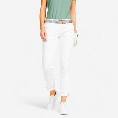 Golfbroek voor dames mw500 wit