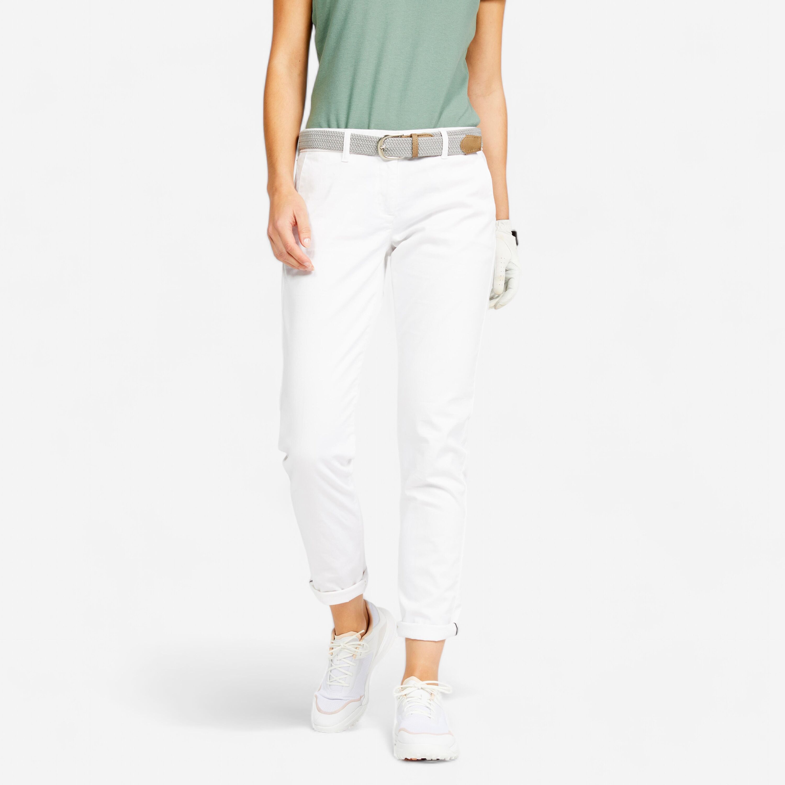 INESIS Women's Golf Trousers - MW500 White