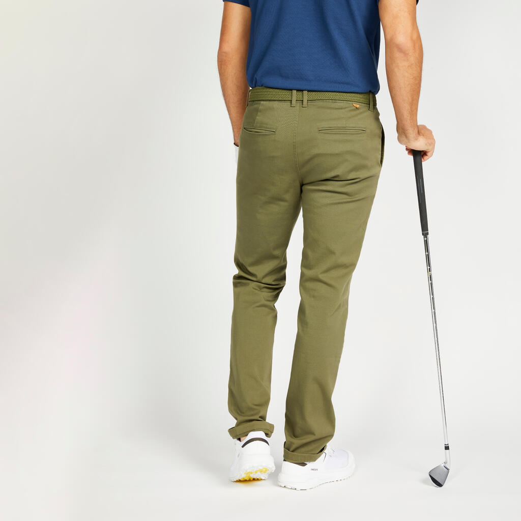 Pánske golfové nohavice MW500 zelené