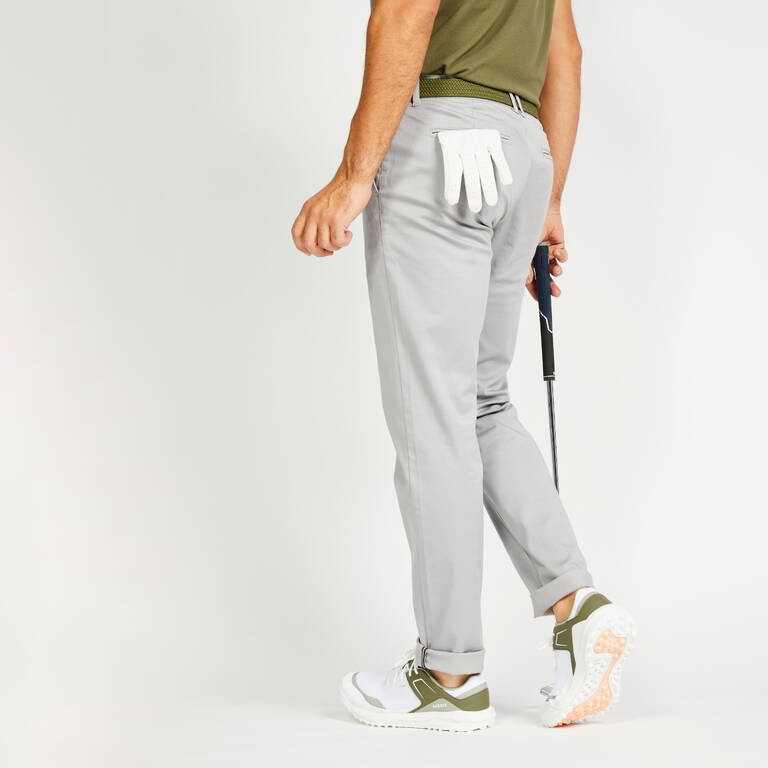 Men Golf Trousers MW500 Grey