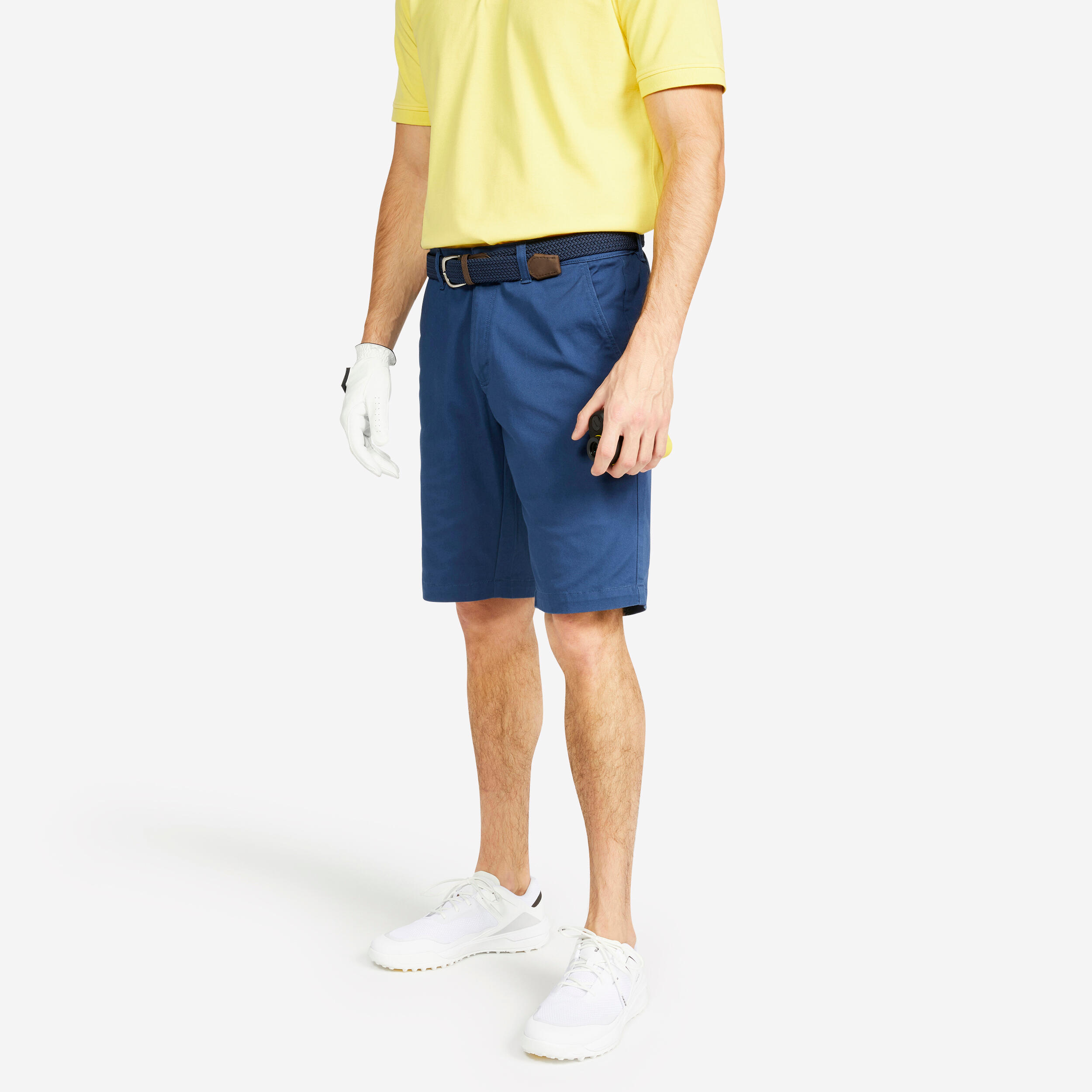 Men's Golf Chino Shorts - MW500 Dark Blue 2/6