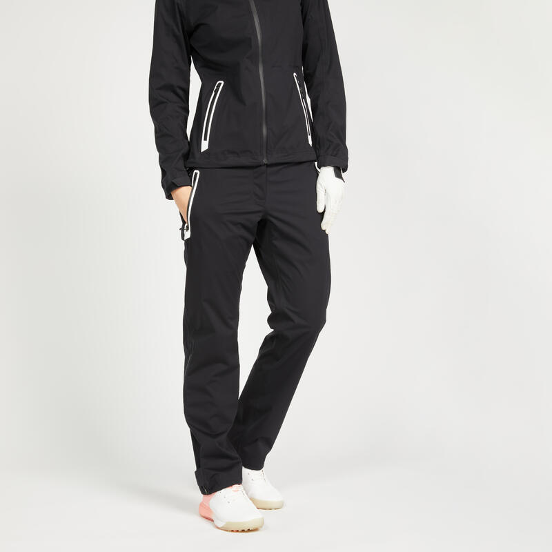 Pantalón golf impermeable Mujer - RW500 negro