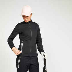 Γυναικείο αδιάβροχο μπουφάν για γκολφ- RW500 Μαύρο