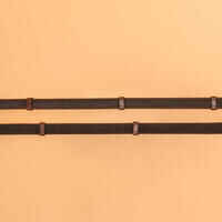 Horse Riding Silicone Grip Reins For Horse and Pony - Brown