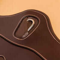 Horse and Pony Riding Leather Stud Girth 900 - Brown