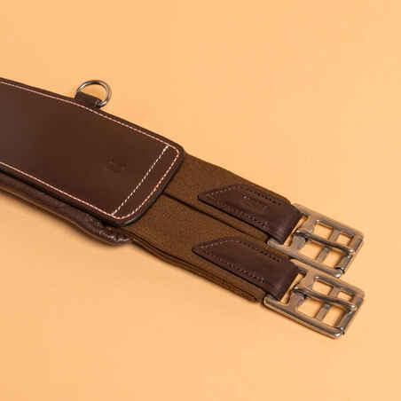 Horse and Pony Riding Leather Stud Girth 900 - Brown