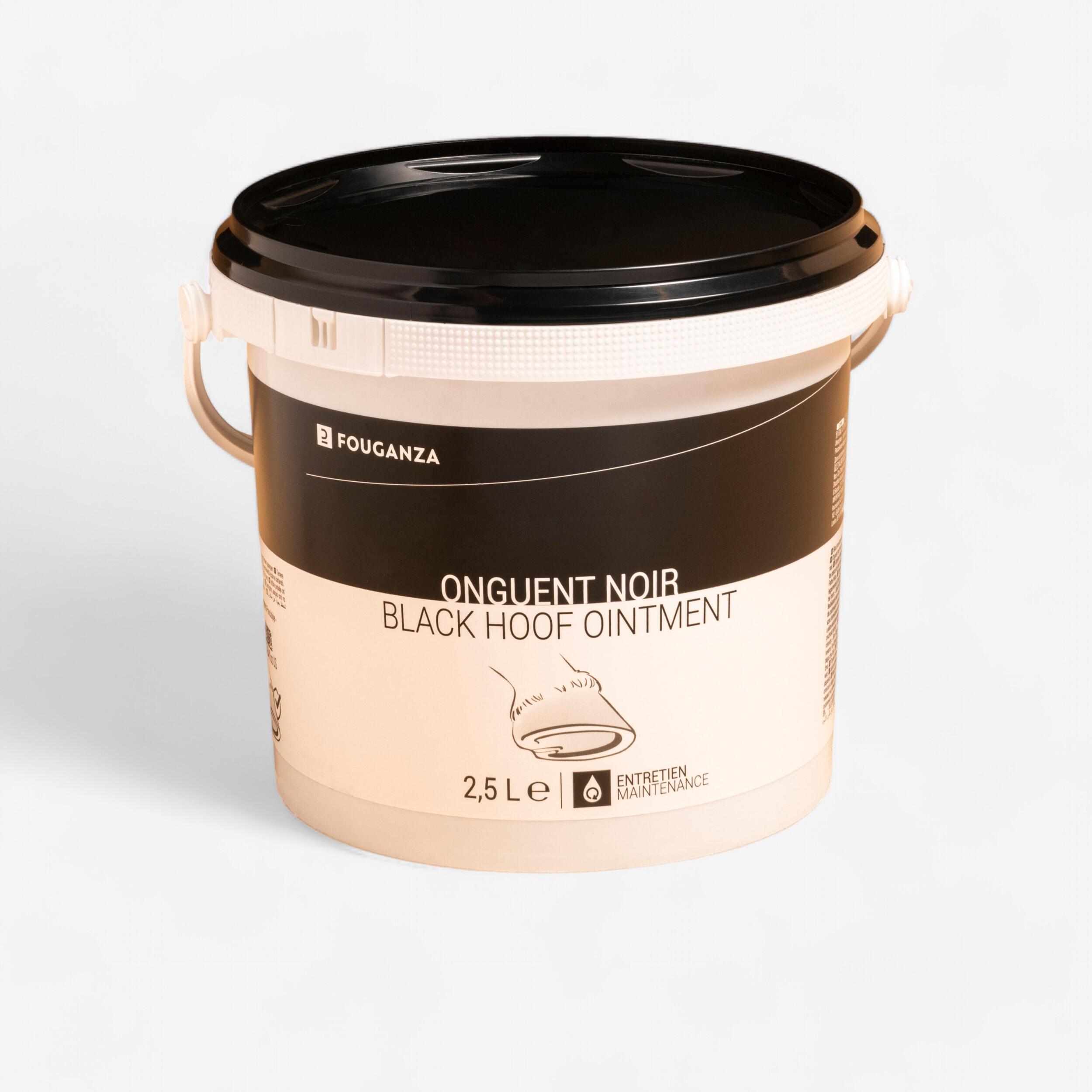 Huffett schwarz für Pferd und Pony 2,5 l 1/3