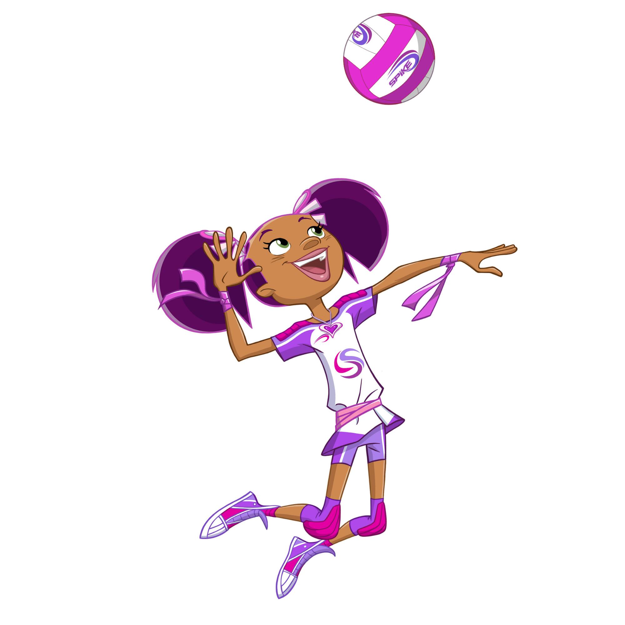 Maglia pallavolo bambina collezione Spike Team 2/3