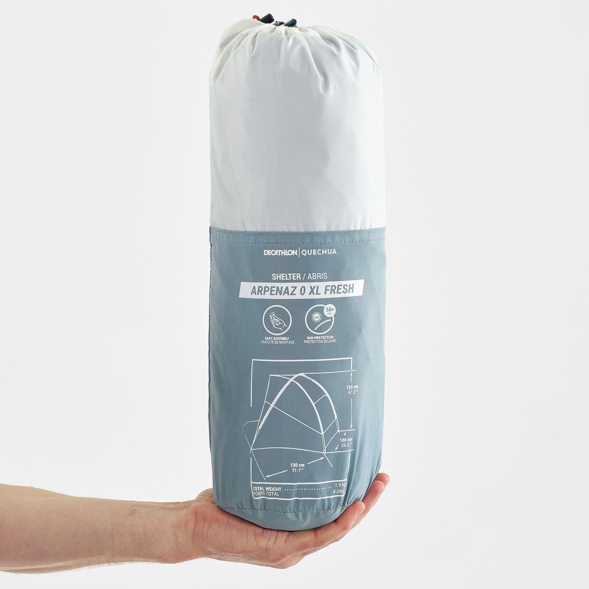 Camping Shelter (with tent poles) Arpenaz 0 XL Fresh Compact 2Person