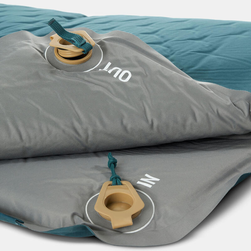 Luftmatratze selbstaufblasend Camping - Comfort 132 cm für 2 Personen 