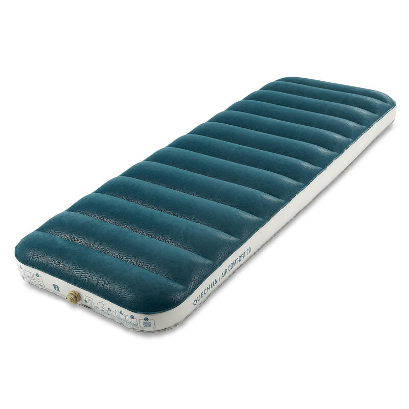 QUECHUA Şişirilebilir Kamp Matı - 70 cm - 1 Kişilik - Gri -Air Comfort QUECHUA Şişirilebilir Kamp Matı - 70 cm - 1 Kişilik - Gri -Air Comfort