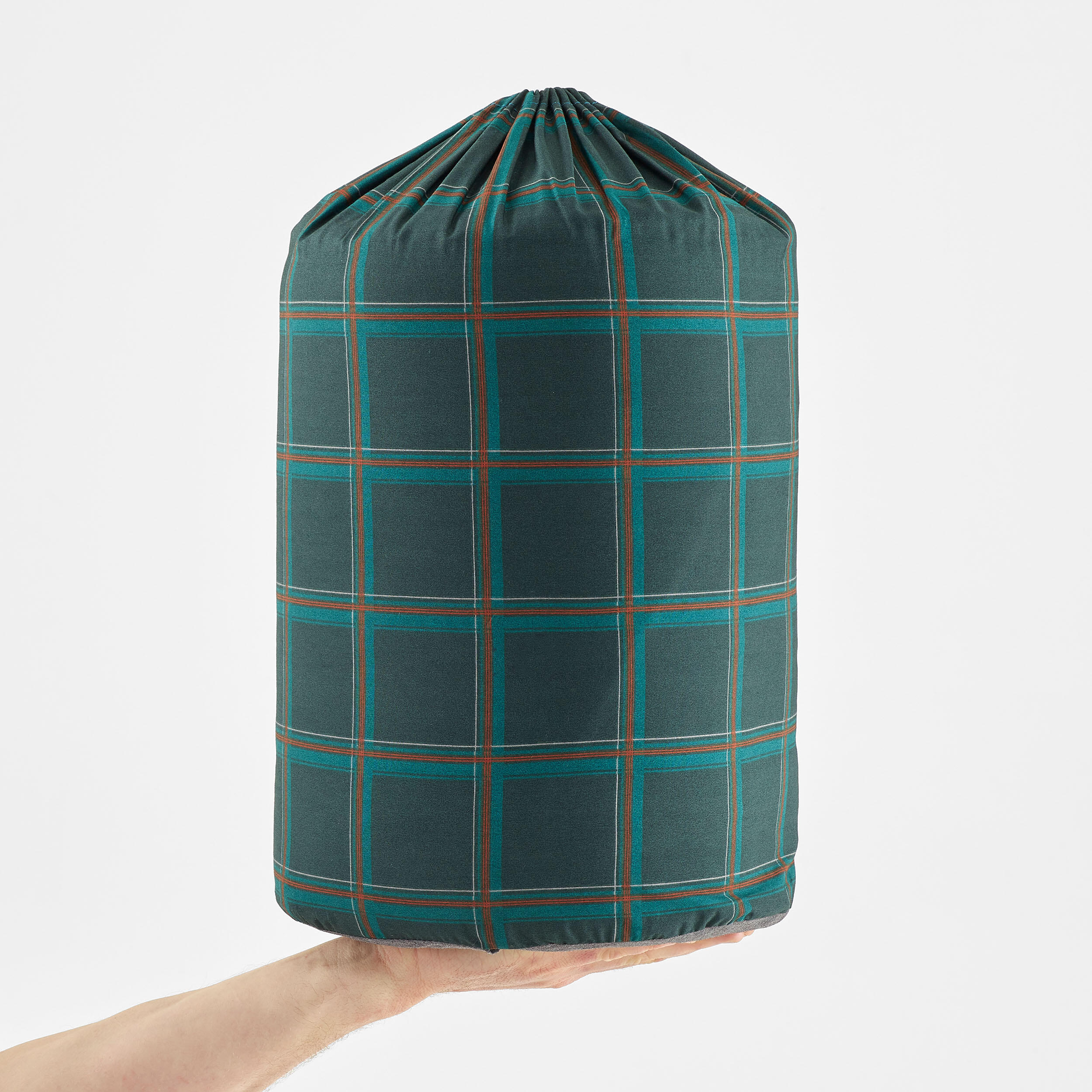 Cotton Camping Sleeping Bag Arpenaz 10° Cotton Green