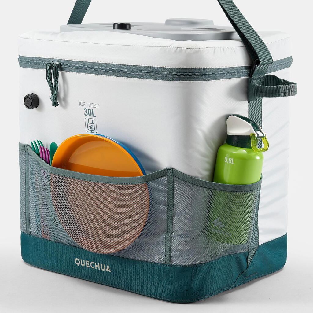 CAMPING FLEXIBLE ELECTRIC COOLER - 30 L - PRESERVES COLD FOR 96 HOURS