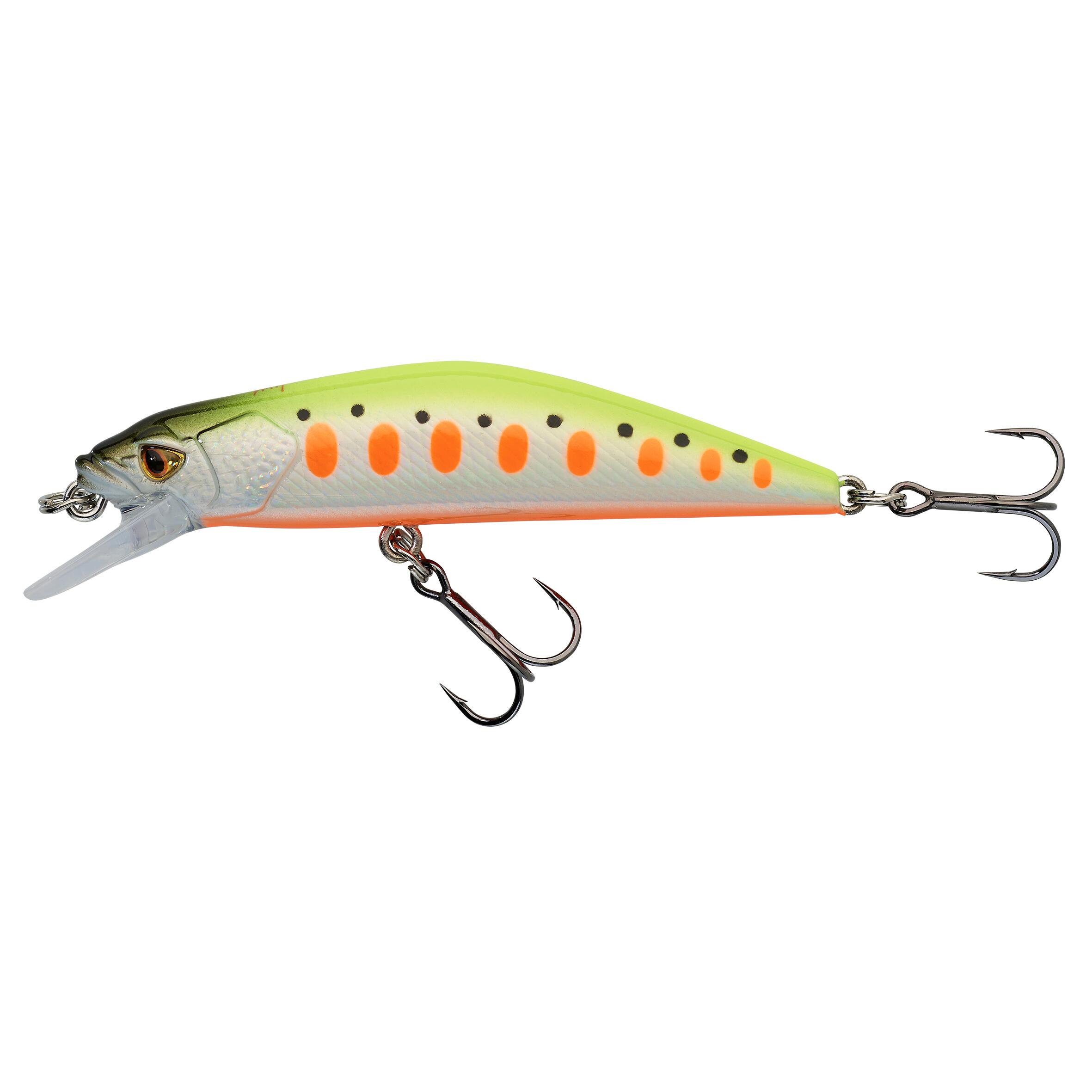 MINNOW HARD LURE FOR TROUT WXM MNWFS 70 US NEON YELLOW 1/4