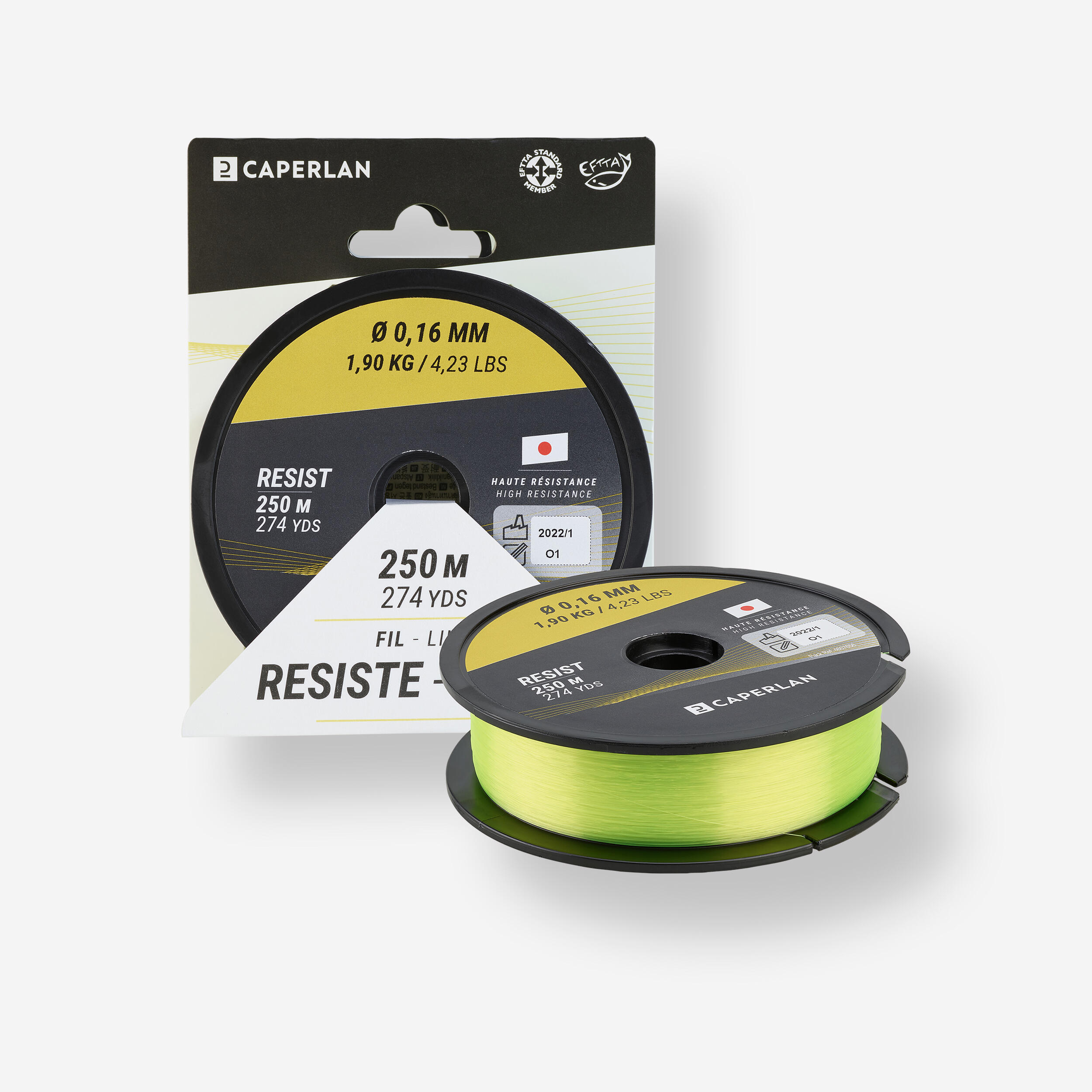 CAPERLAN FISHING LINE RFT RESIST 250M NEON