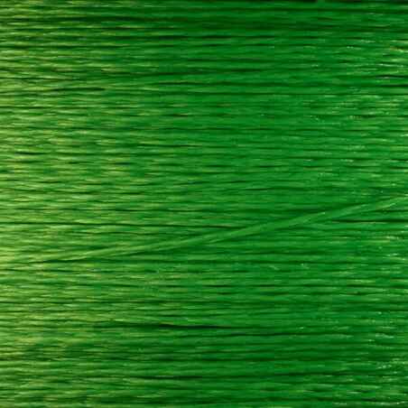 Zelena pletena ribiška vrvica TX4 (130 m)