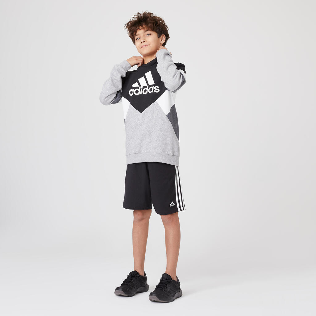 Kids' Hoodie - Black/Grey Print