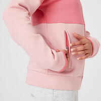 Kids' Breathable Zip-Up Cotton Hoodie 900 - Pink