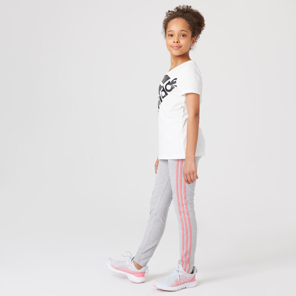 Girls' Cotton Leggings - Grey