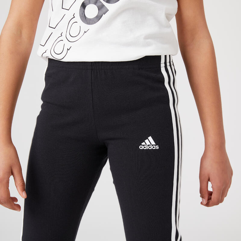 ADIDAS Leggings Mädchen - 3 Streifen schwarz