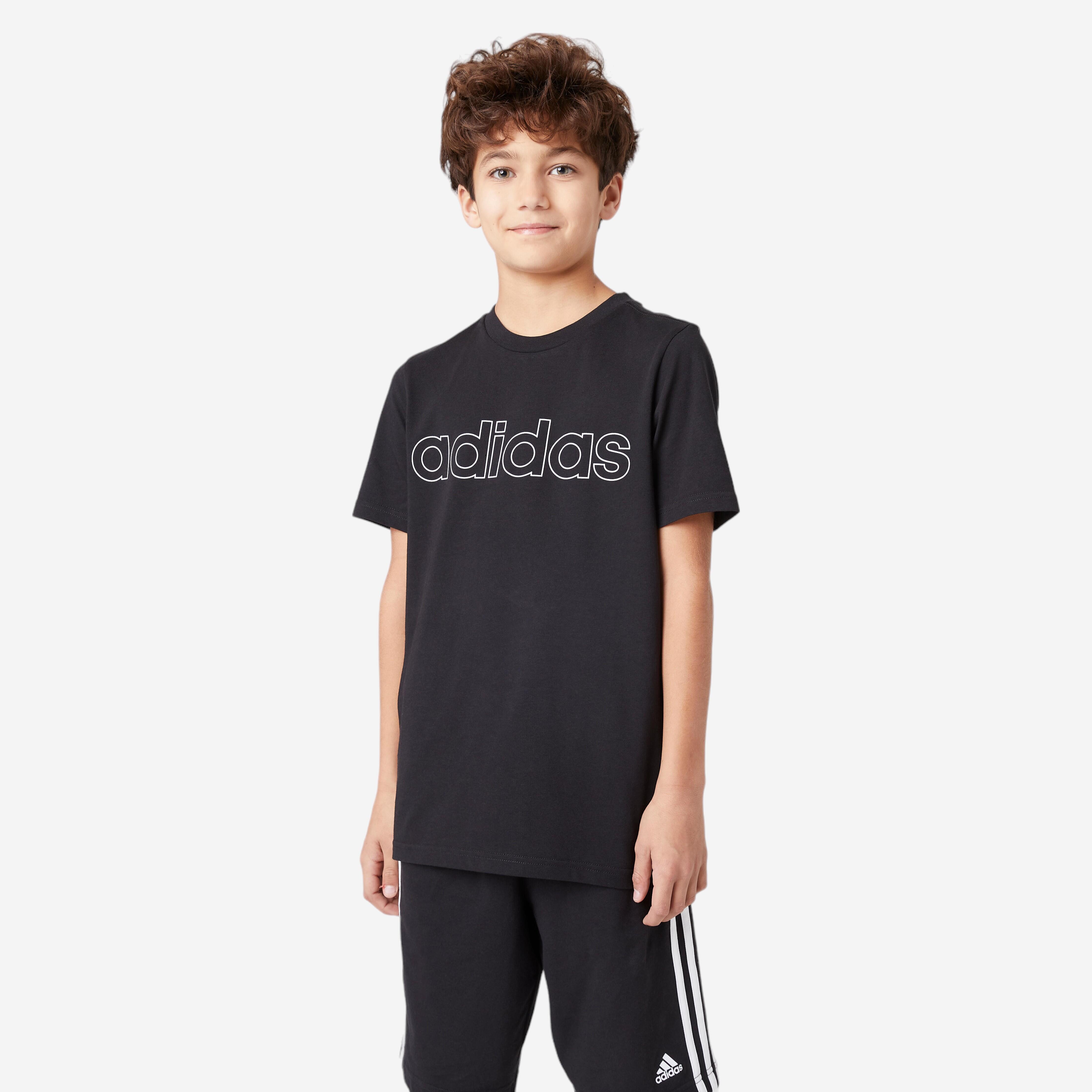 Camiseta negra manga 2025 larga niño decathlon