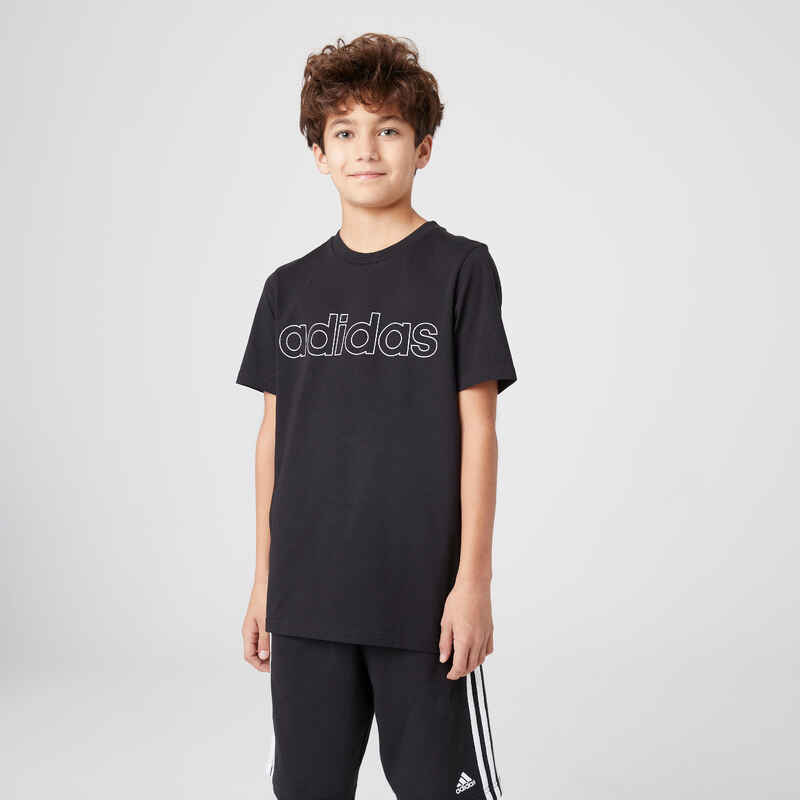 T-Shirt Linear Kinder schwarz