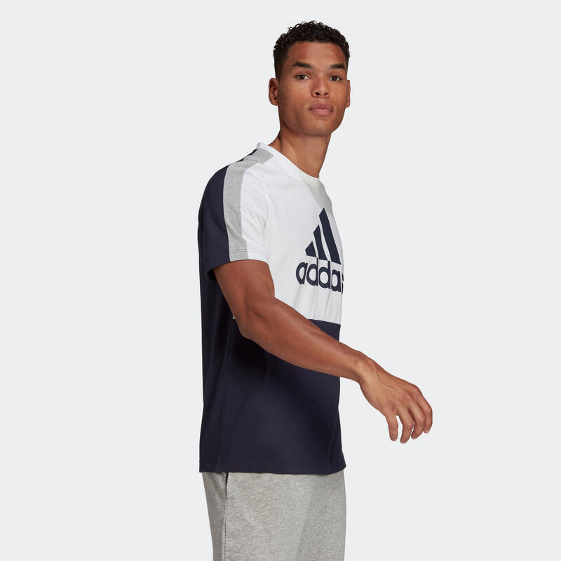 Camiseta Fitness Adidas Color Block Hombre