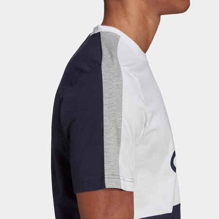 T-Shirt Adidas Color Block Herren schwarz/weiß