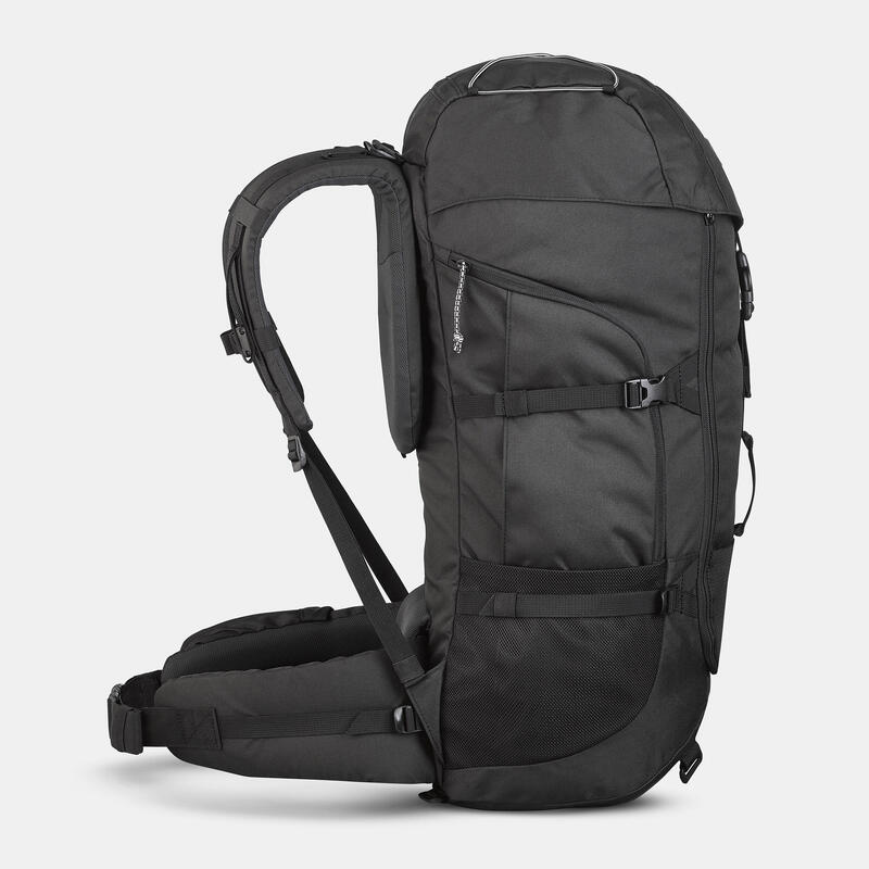 Backpack - Trekkingrugzak voor backpacken 50 l Forclaz 50 - Zwart