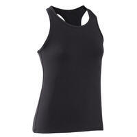Girls' Muscle Back Gym Tank Top My Top - Black