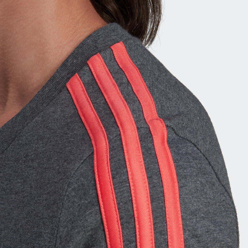 T-SHIRT DE FITNESS ADIDAS ESSENTIALS GRIS FEMME