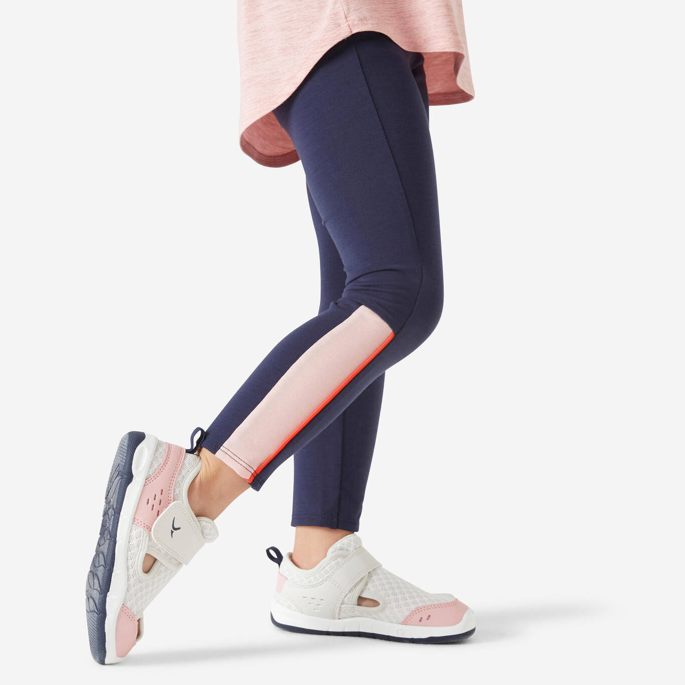 Women Cotton Blend Gym Pant Adjustable 500 -Grey
