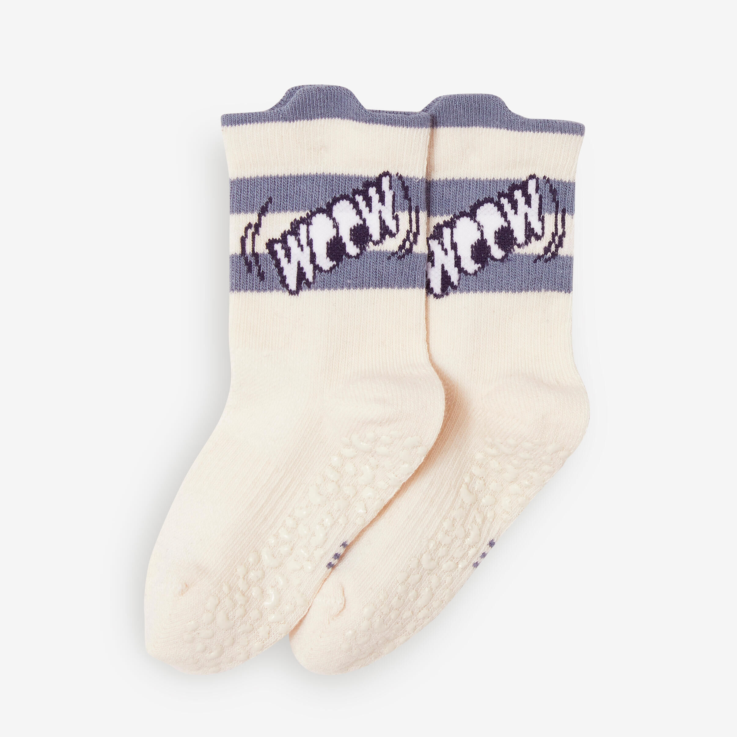 DOMYOS Kids' Non-Slip and Breathable Socks