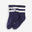 兒童防滑中筒襪 600－藍色配圖案