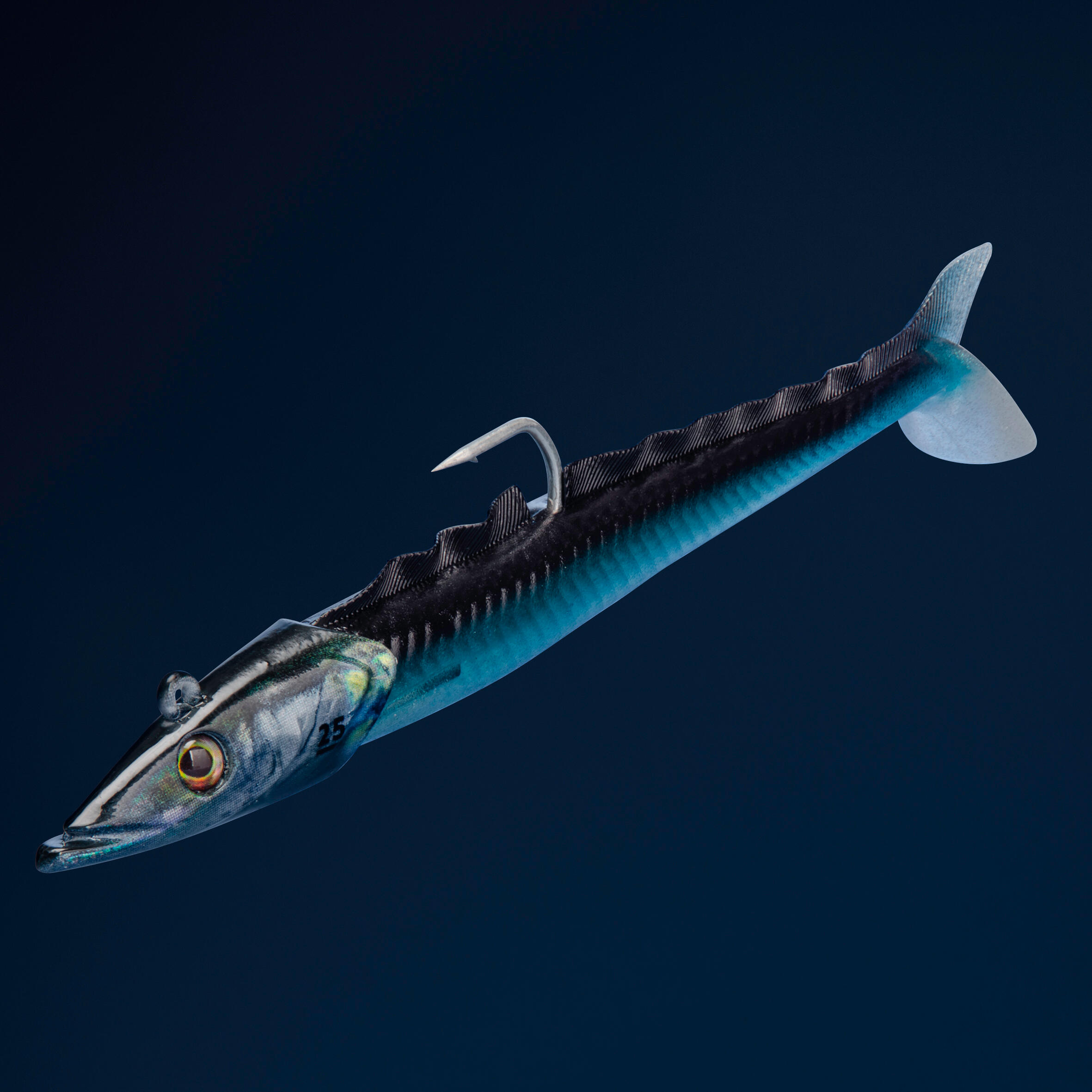 COMBO leurres souples shad lançon EELO 150 25 g AYU/BLEU 3/15