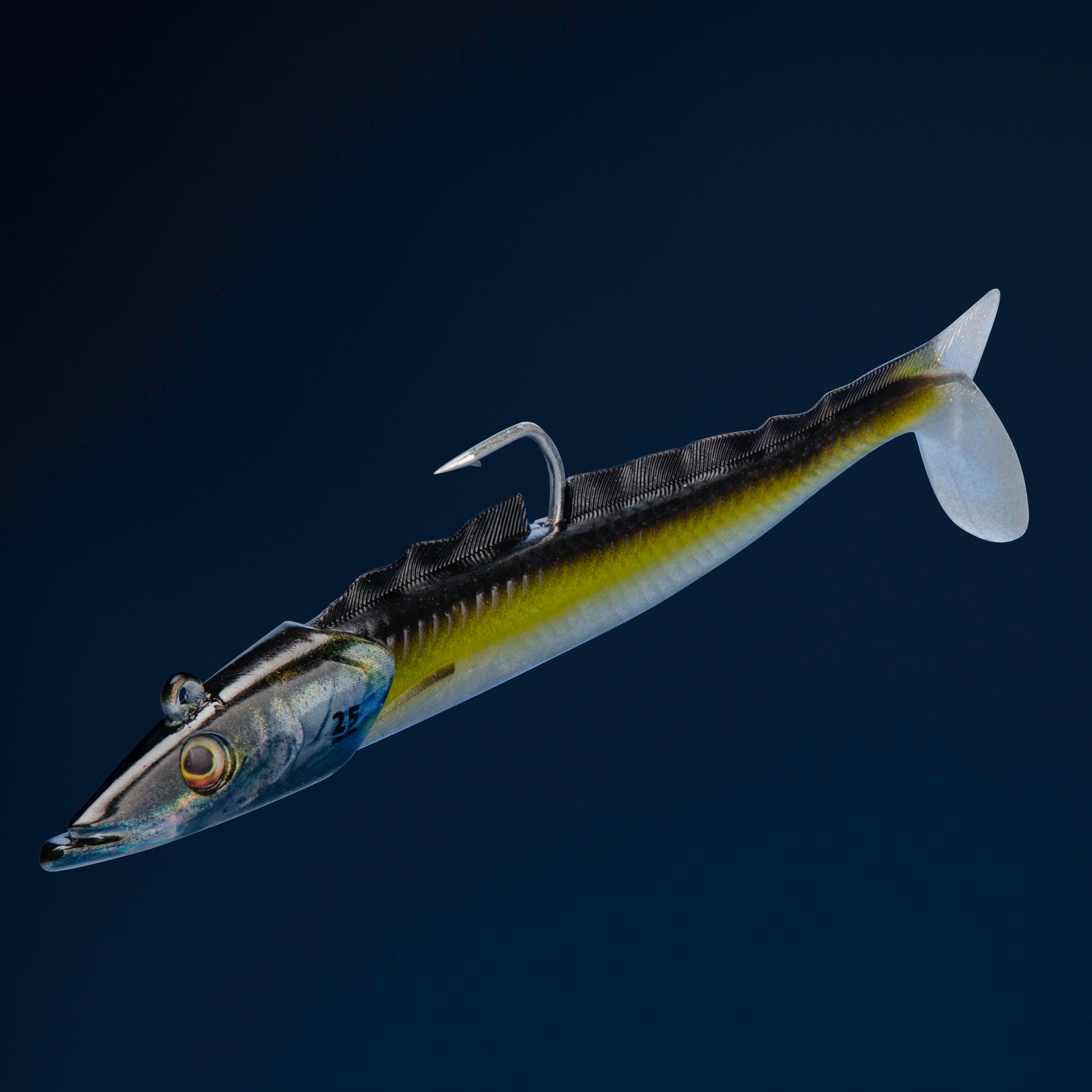 COMBO leurres souples shad lançon EELO 150 25 g AYU/BLEU 2/15