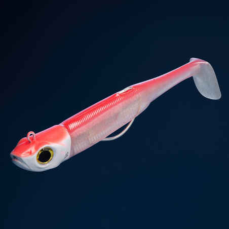 Sea fishing supple lures shad Texan anchovy ANCHO COMBO 120 50g Neon pink/Orange
